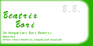 beatrix bori business card